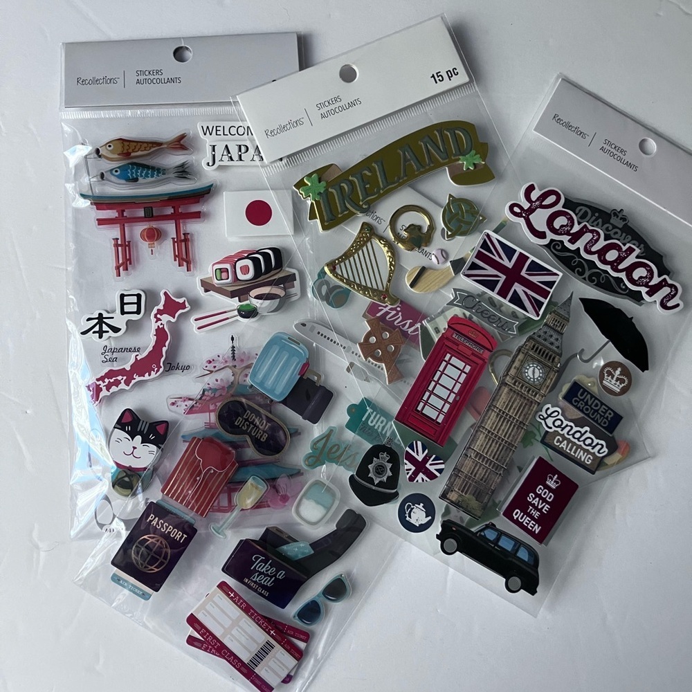 Travel Scrapbook Stickers